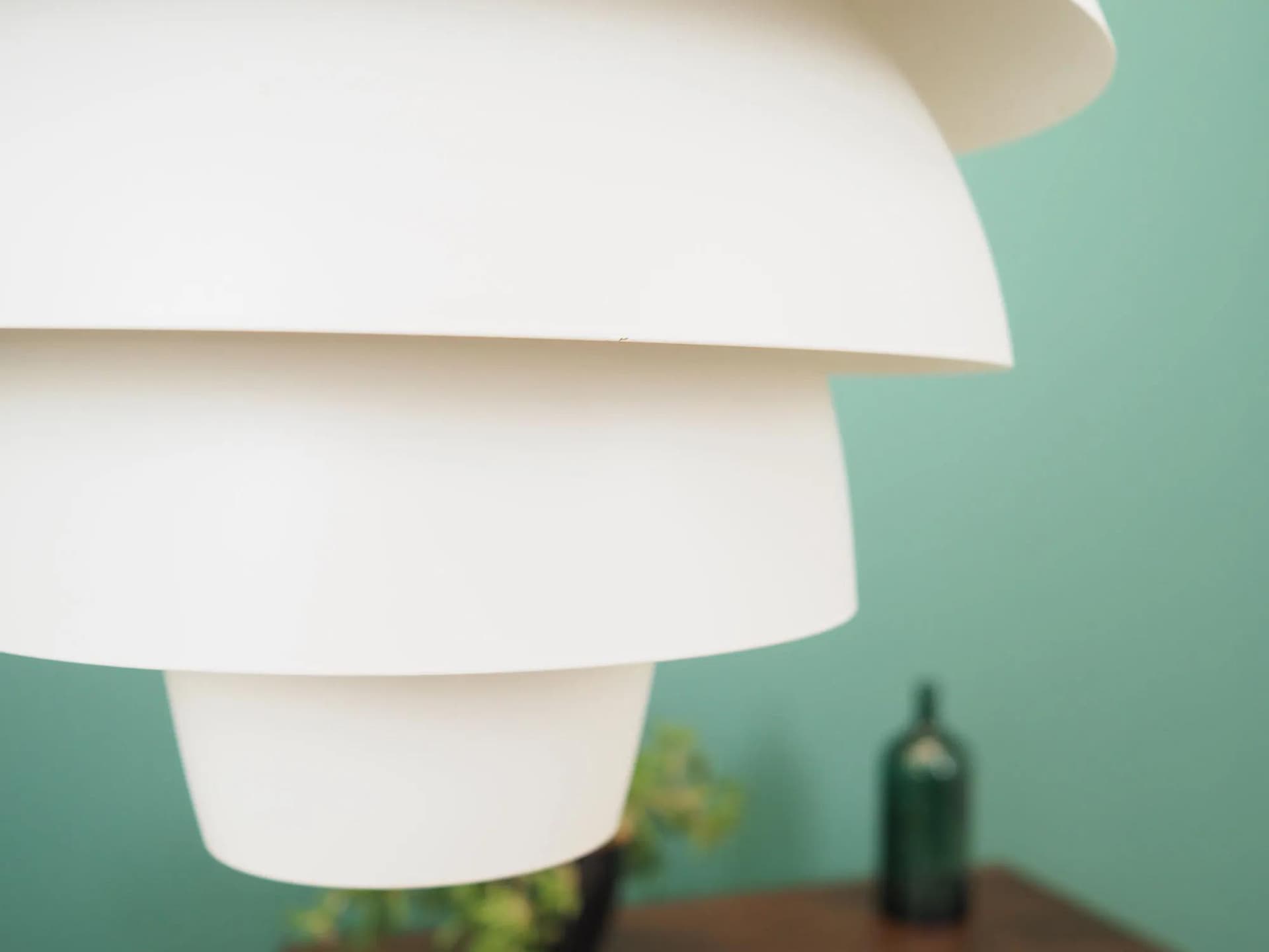 Lampa wisząca, biały, metal, Dania, lata 70. - 43954