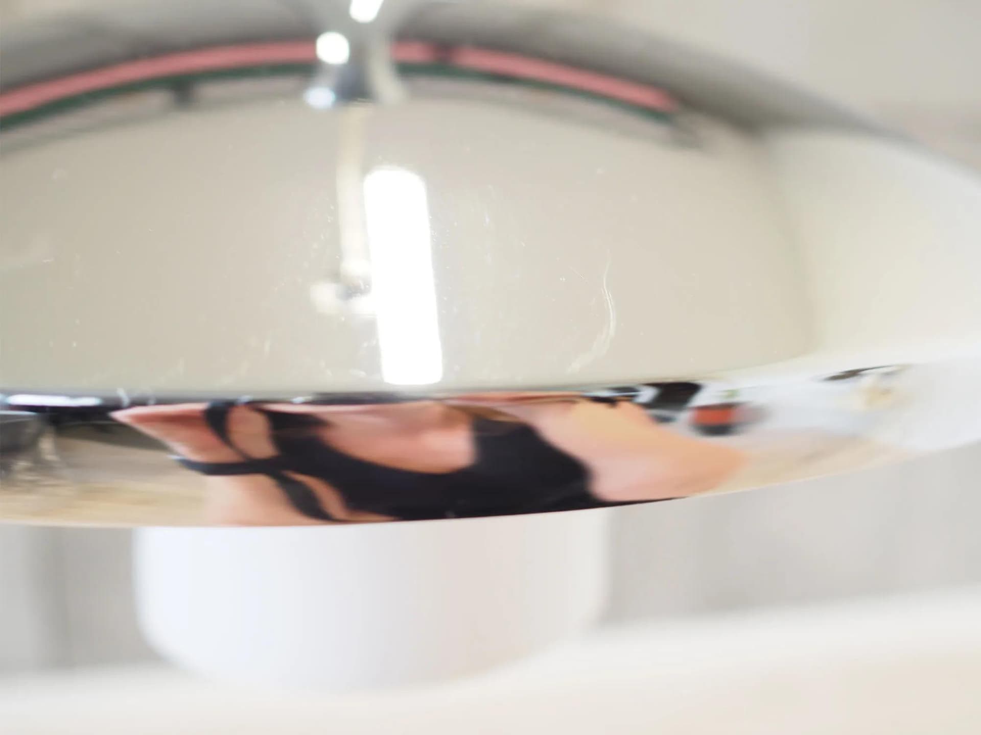 Lampa wisząca, srebrny metal, szkło białe, Dania, lata 80. - 43945