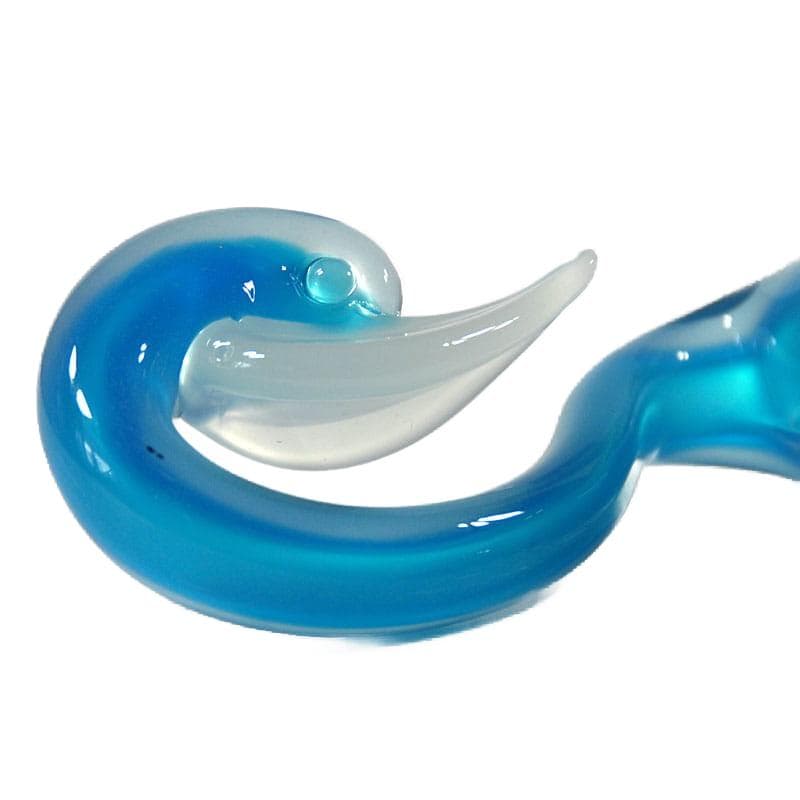 Błękitna szklana kaczka, proj. A. Seguso, Murano, Włochy, lata 60. - 4494