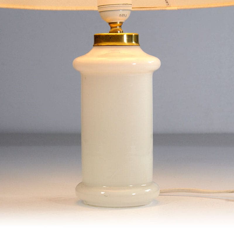 Table lamp Apoteker, white glass, by S. Werner, Royal Copenhagen, Denmark, 1980s. - 43461