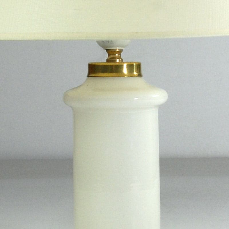 Table lamp Apoteker, white glass, by S. Werner, Royal Copenhagen, Denmark, 1980s. - 43463