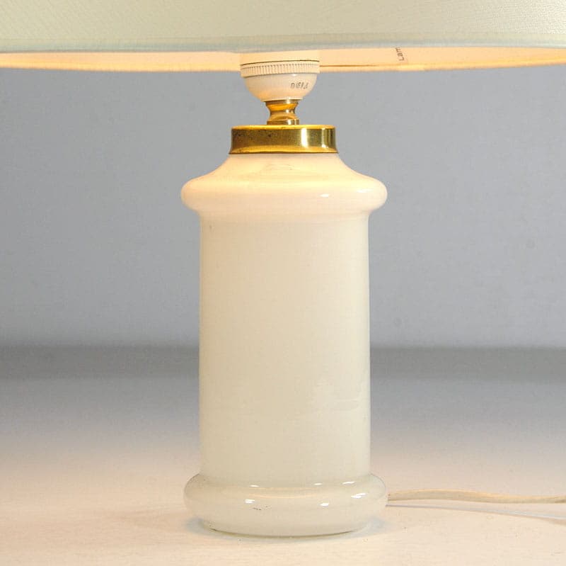 Table lamp Apoteker, white glass, by S. Werner, Royal Copenhagen, Denmark, 1980s. - 43464