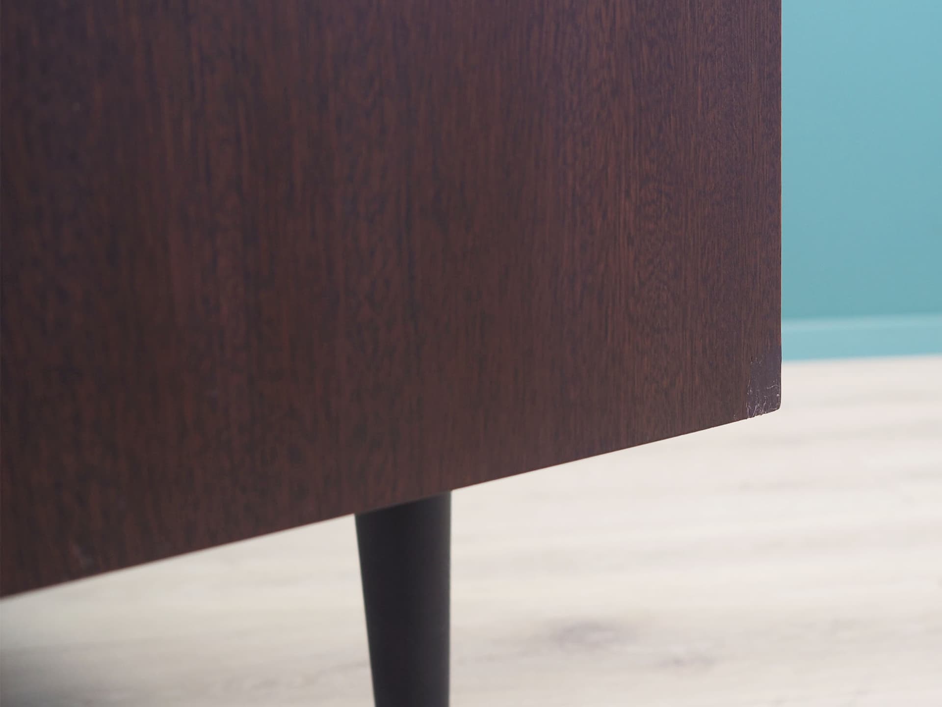 Bookcase, mahogany, black wood legs, Ulferts, Sweden, 1960s - 50800