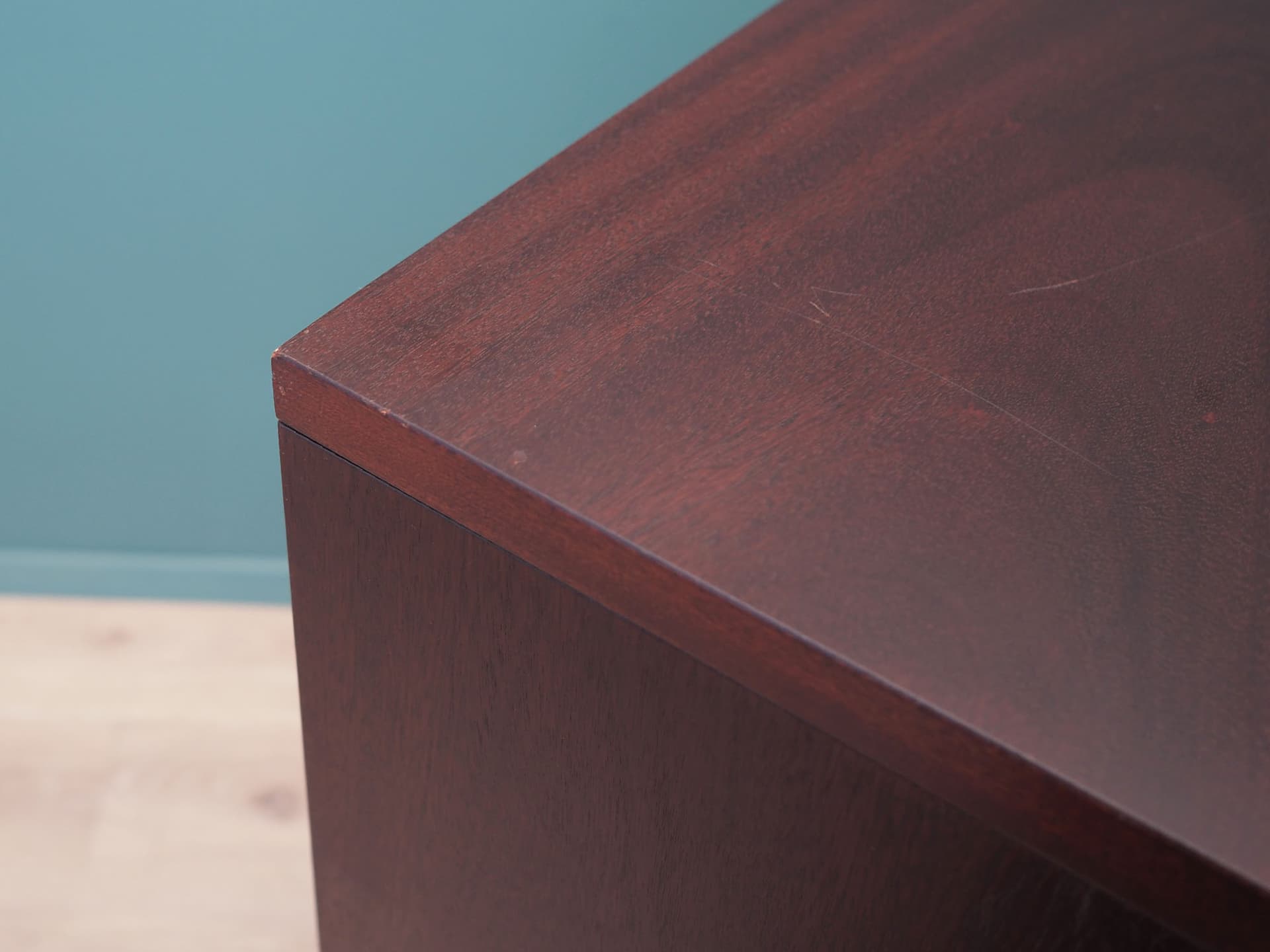 Bookcase, mahogany, black wood legs, Ulferts, Sweden, 1960s - 50795