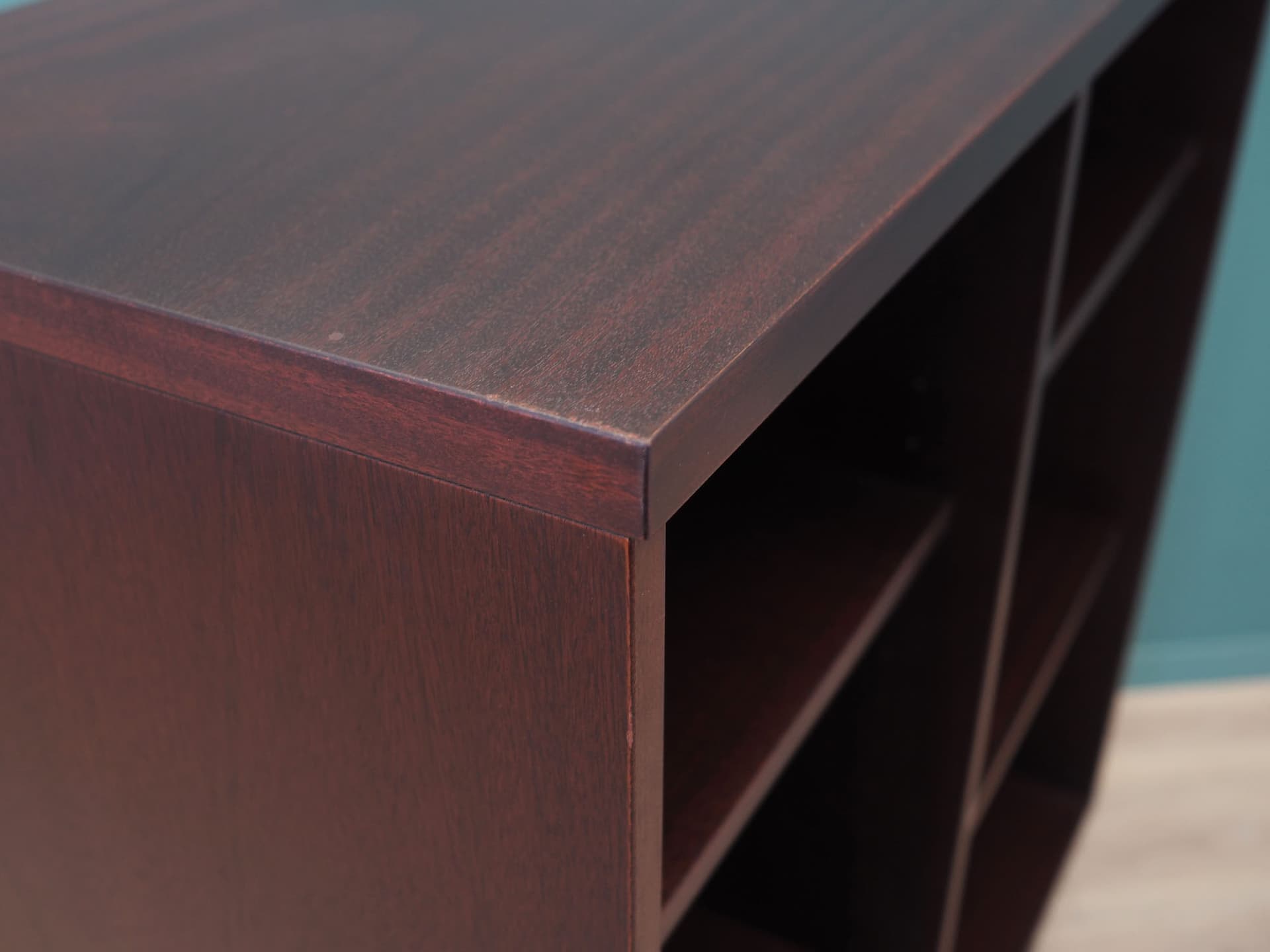 Bookcase, mahogany, black wood legs, Ulferts, Sweden, 1960s - 50794