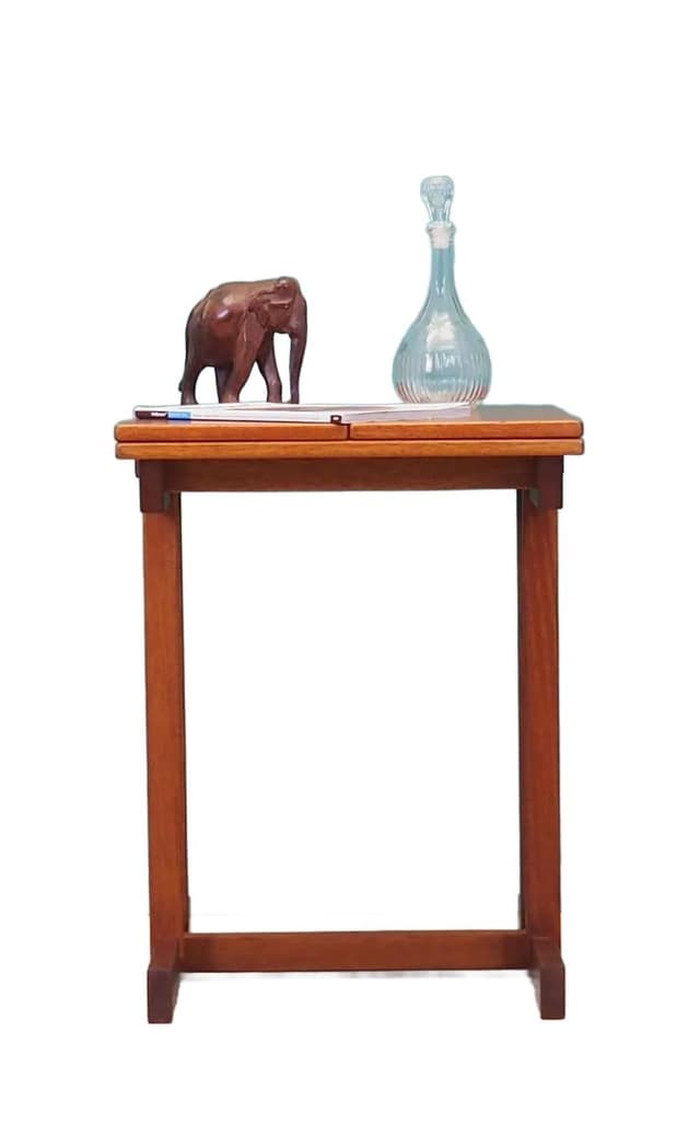 Coffee table, dark mahogany, Denmark, 1970s - DIMENSION