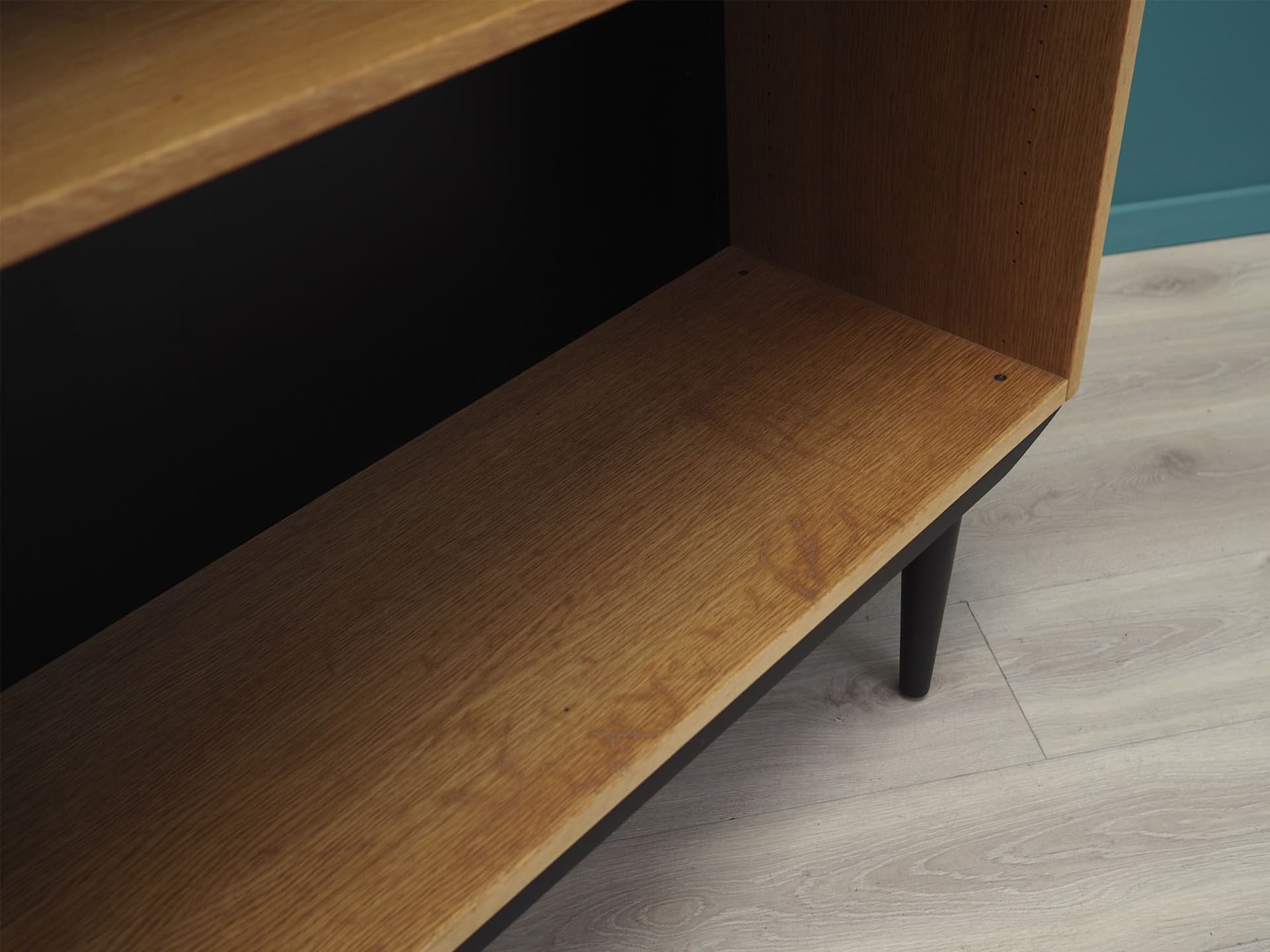 Bookcase, grey ash, Denmark, 1970s. - 50772