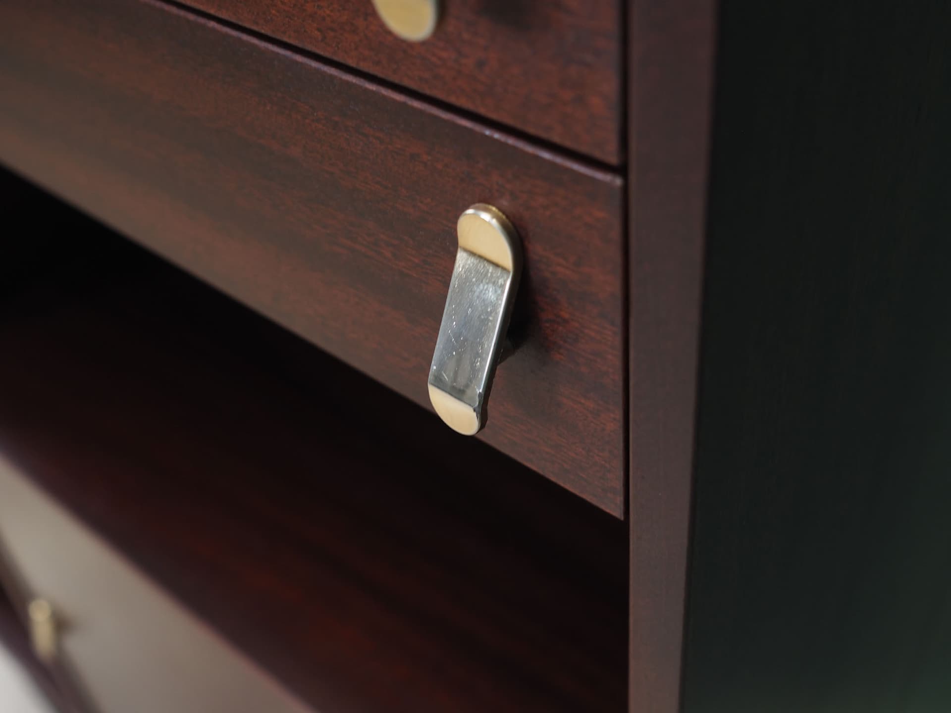 Komoda, mahoń brąz ciemny, Ulferts, Szwecja, lata 60. - 50766