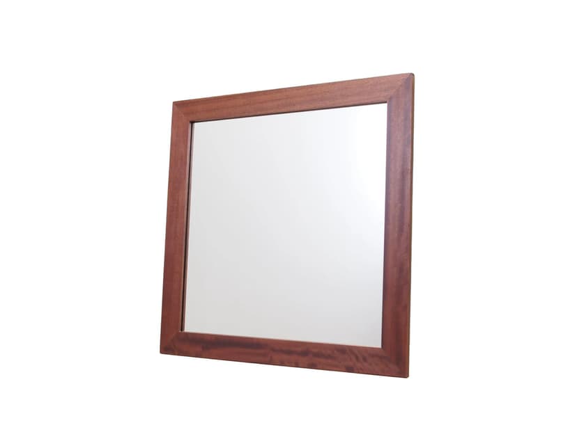 Wall mirror, dark mahogany, Denmark, 1970s