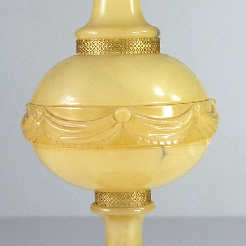 Lampa stołowa, alabaster żółty, Włochy, lata 40. - 44194