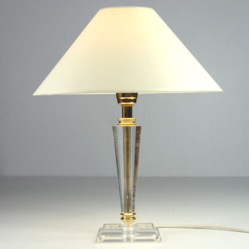 Table Lamp Hollywood Regency, transparent acrylic, 1980s. - 44170