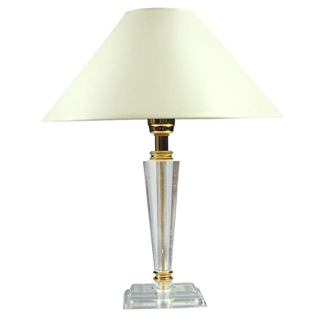 Table Lamp Hollywood Regency, transparent acrylic, 1980s. - DIMENSION