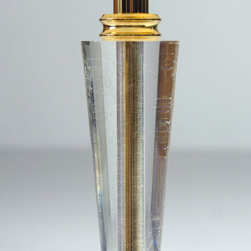 Table Lamp Hollywood Regency, transparent acrylic, 1980s. - 44175