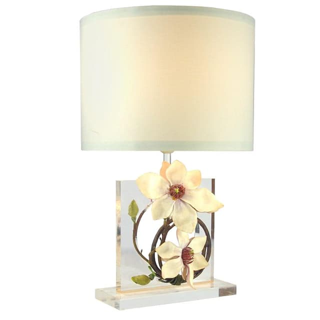 Table Lamp Pauline H, transparent acrylic, France, 1980s. - DIMENSION