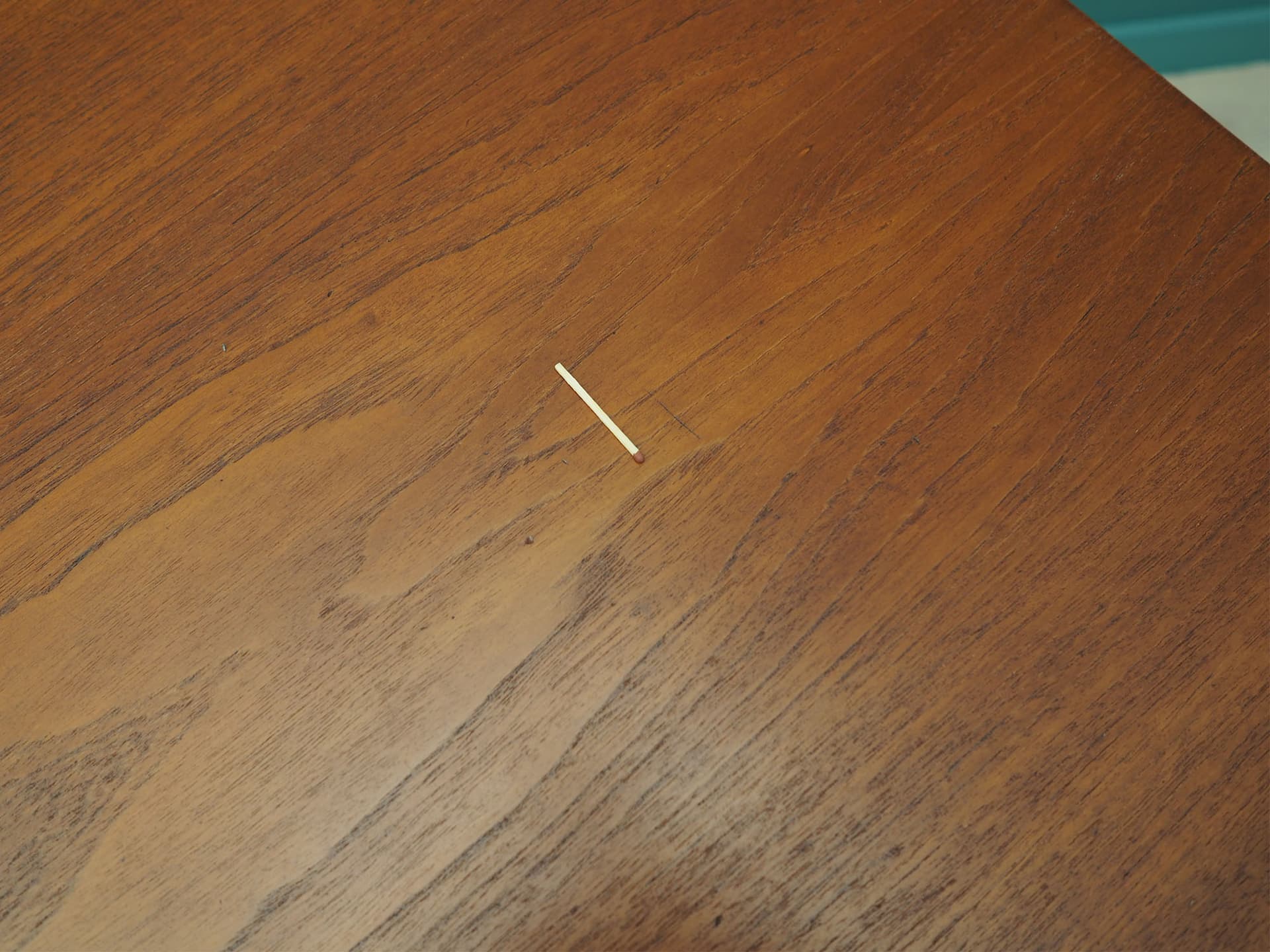 Desk, brown teak, Denmark, 1970s - 50639
