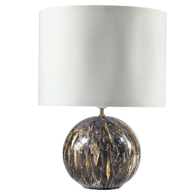 Lampa stołowa, porcelana szara, Belgia, lata 80.