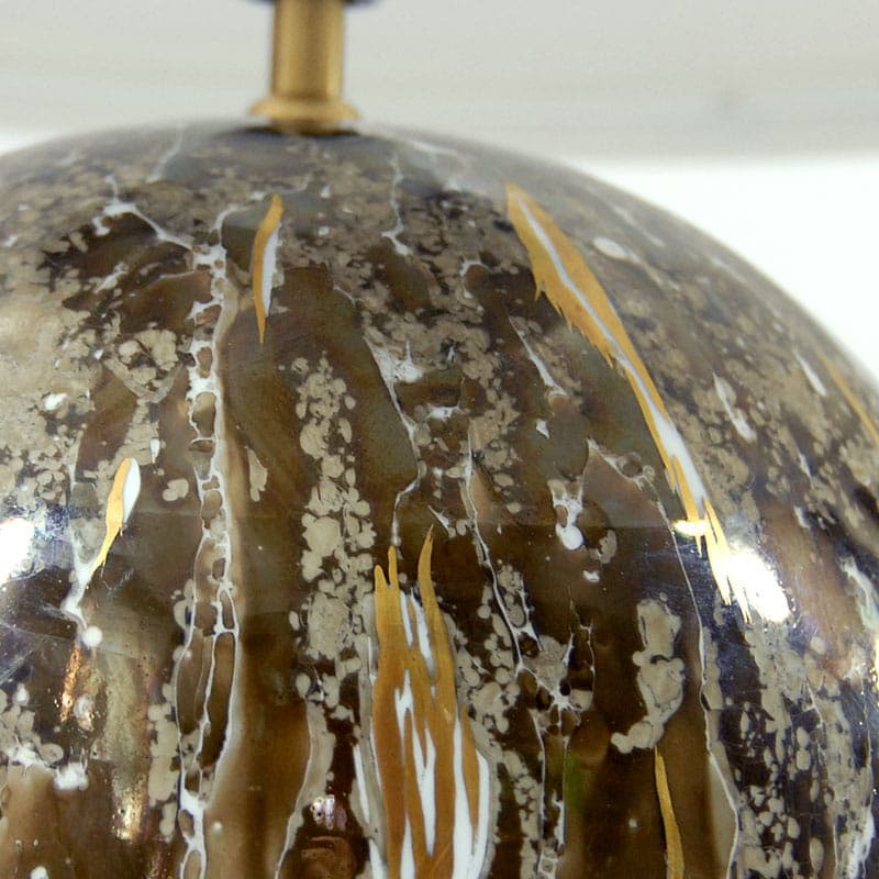 Lampa stołowa, porcelana szara, Belgia, lata 80. - 44140