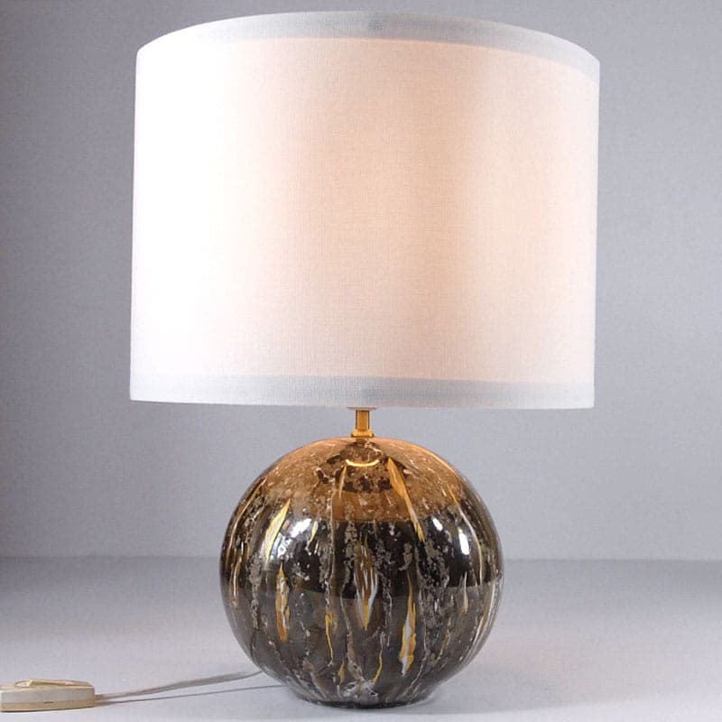 Lampa stołowa, porcelana szara, Belgia, lata 80. - 44136