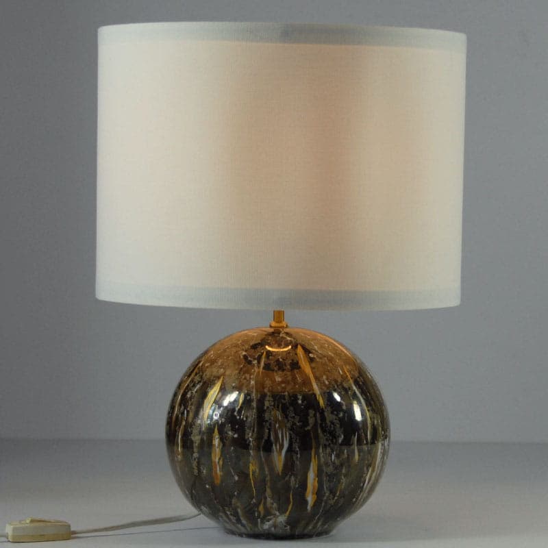 Lampa stołowa, porcelana szara, Belgia, lata 80. - 44142