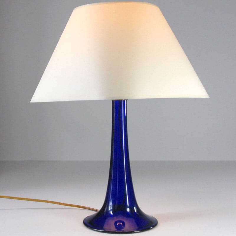 Table lamp, cobalt glass, Sweden, 1960s. - 44128