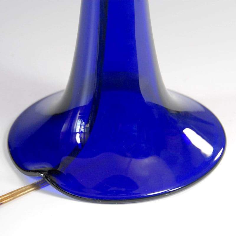 Table lamp, cobalt glass, Sweden, 1960s. - 44129