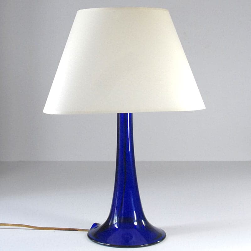Table lamp, cobalt glass, Sweden, 1960s. - 44133