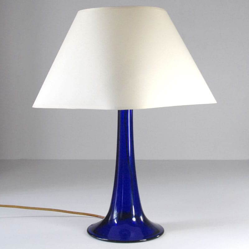 Table lamp, cobalt glass, Sweden, 1960s. - 44131