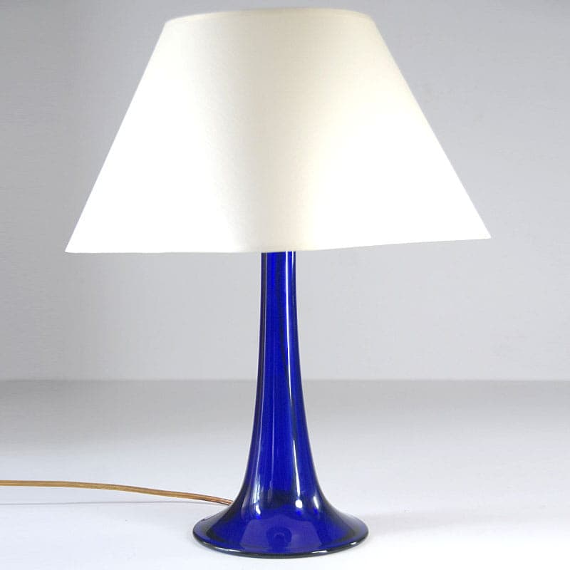Table lamp, cobalt glass, Sweden, 1960s. - 44132