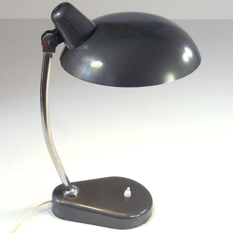 Lampa biurkowa Seminaria Torino, metal czarny, Włochy, lata 50. - 44123