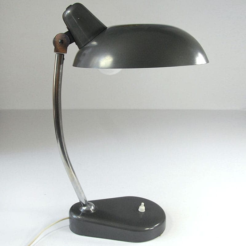 Lampa biurkowa Seminaria Torino, metal czarny, Włochy, lata 50. - 44120