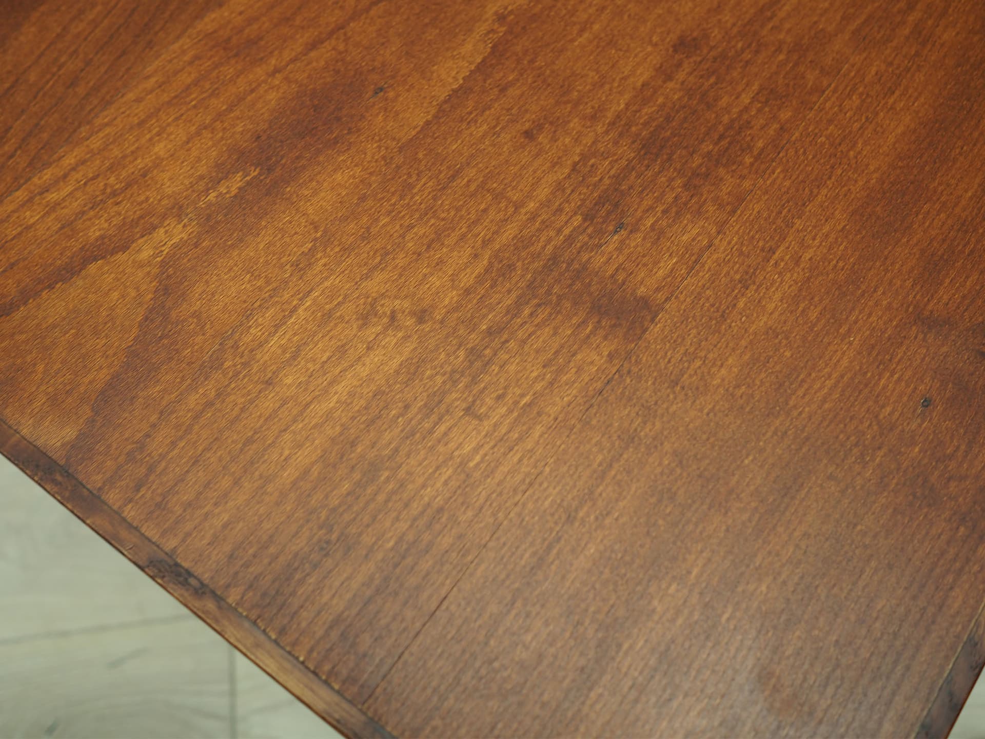 Stolik kawowy, sklejka brązowa, metal mosiężny, Dania, lata 70. - 50617