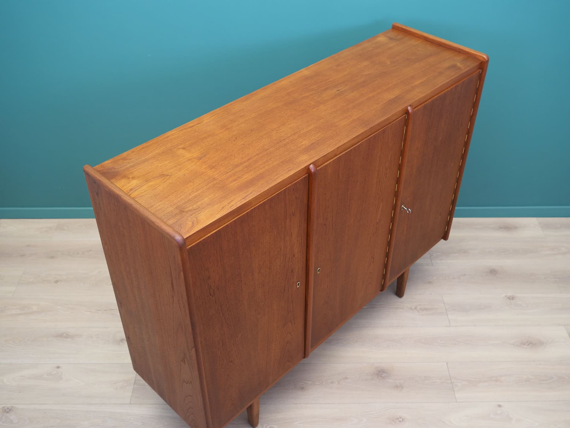 Highboard, teak brązowy, Dania, lata 60. - 50596