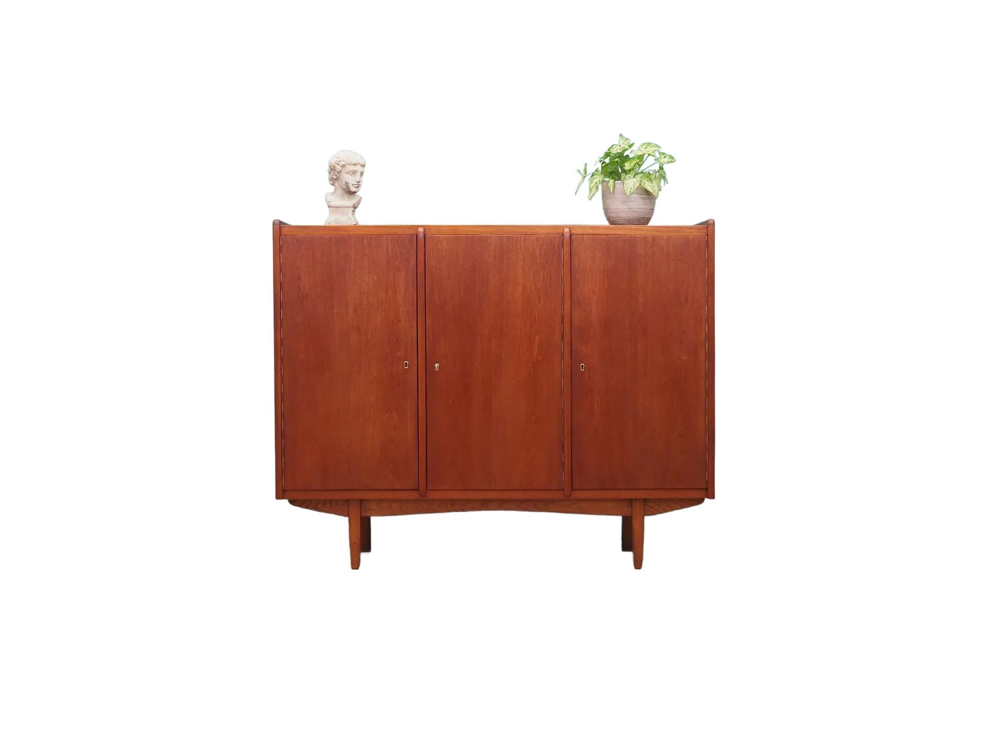 Highboard, teak brązowy, Dania, lata 60.