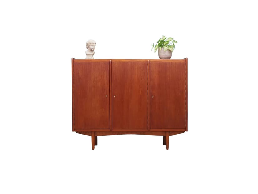 Highboard, teak brązowy, Dania, lata 60.