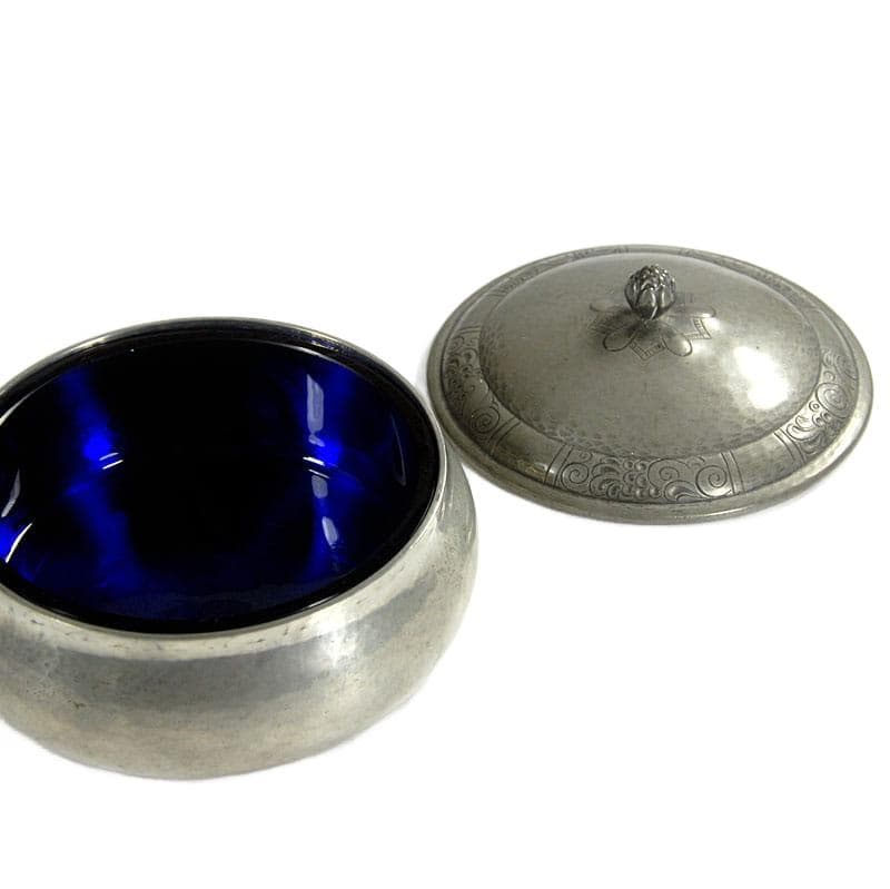 Srebrny pojemnik dekoracyjny, proj. J. Andersen, Dania, lata 30. - 6113