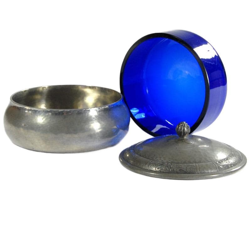 Srebrny pojemnik dekoracyjny, proj. J. Andersen, Dania, lata 30. - 6111