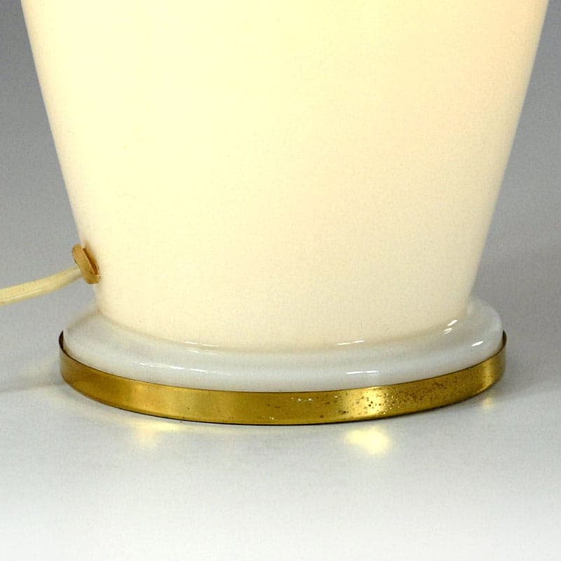 Table lamp, white glass, Ikea, Sweden, 1980s. - 44072