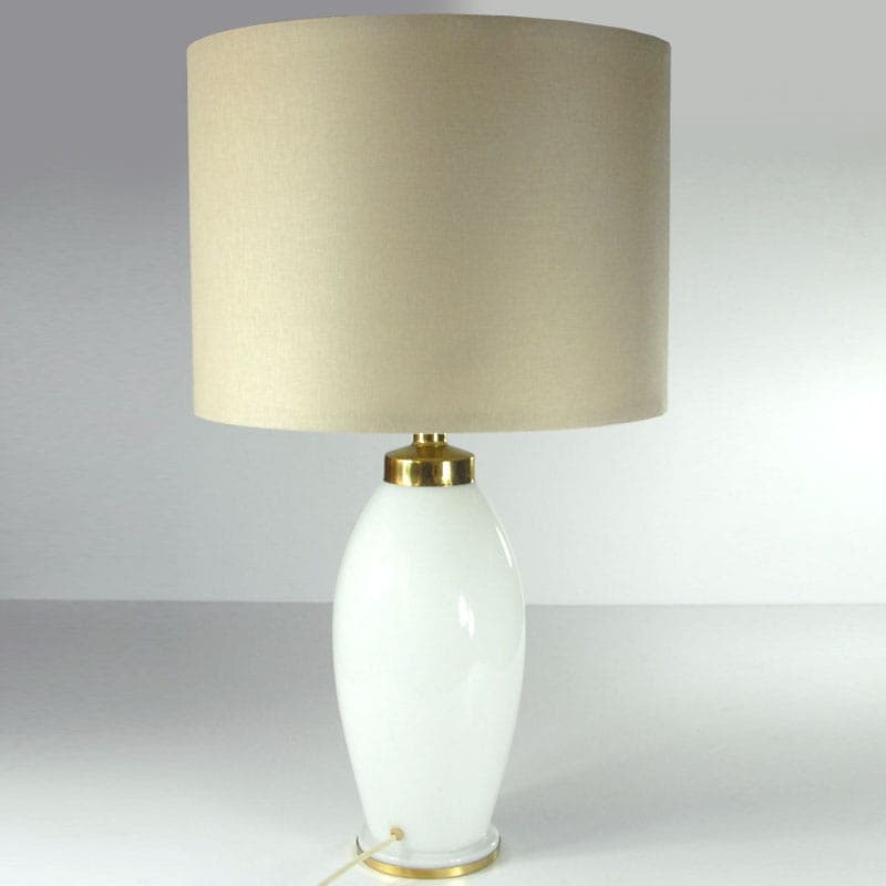 Table lamp, white glass, Ikea, Sweden, 1980s. - 44068