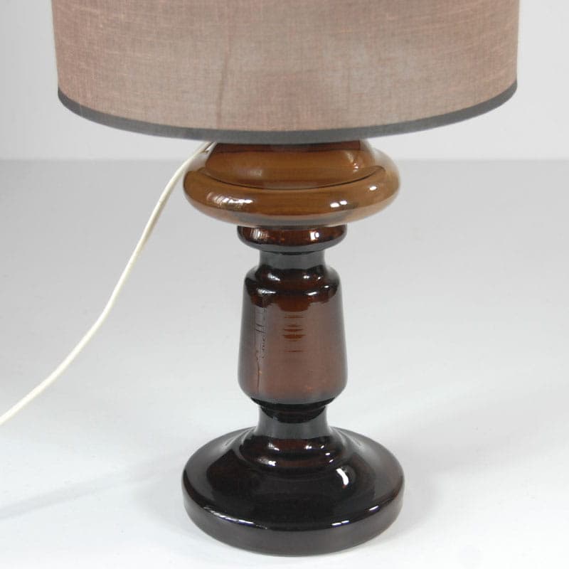 Table lamp Granny, brown glass, Holmegaard, Denmark, 1960s. - 44054