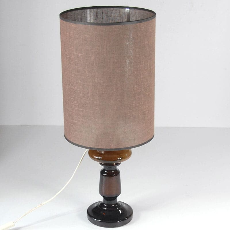 Table lamp Granny, brown glass, Holmegaard, Denmark, 1960s. - 44056
