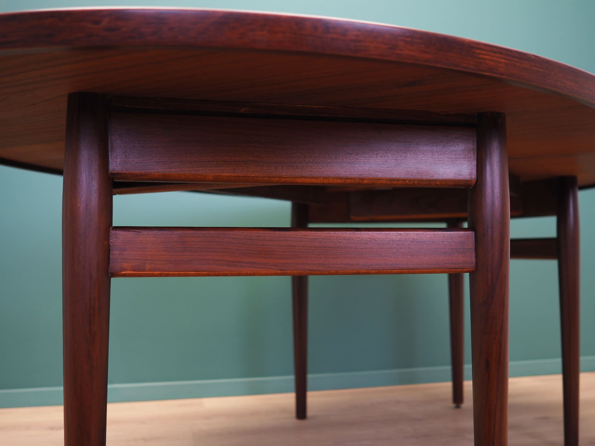Oval table, brown rosewood, by A. Vodder, Sibast, Denmark, 1950s. - 50521