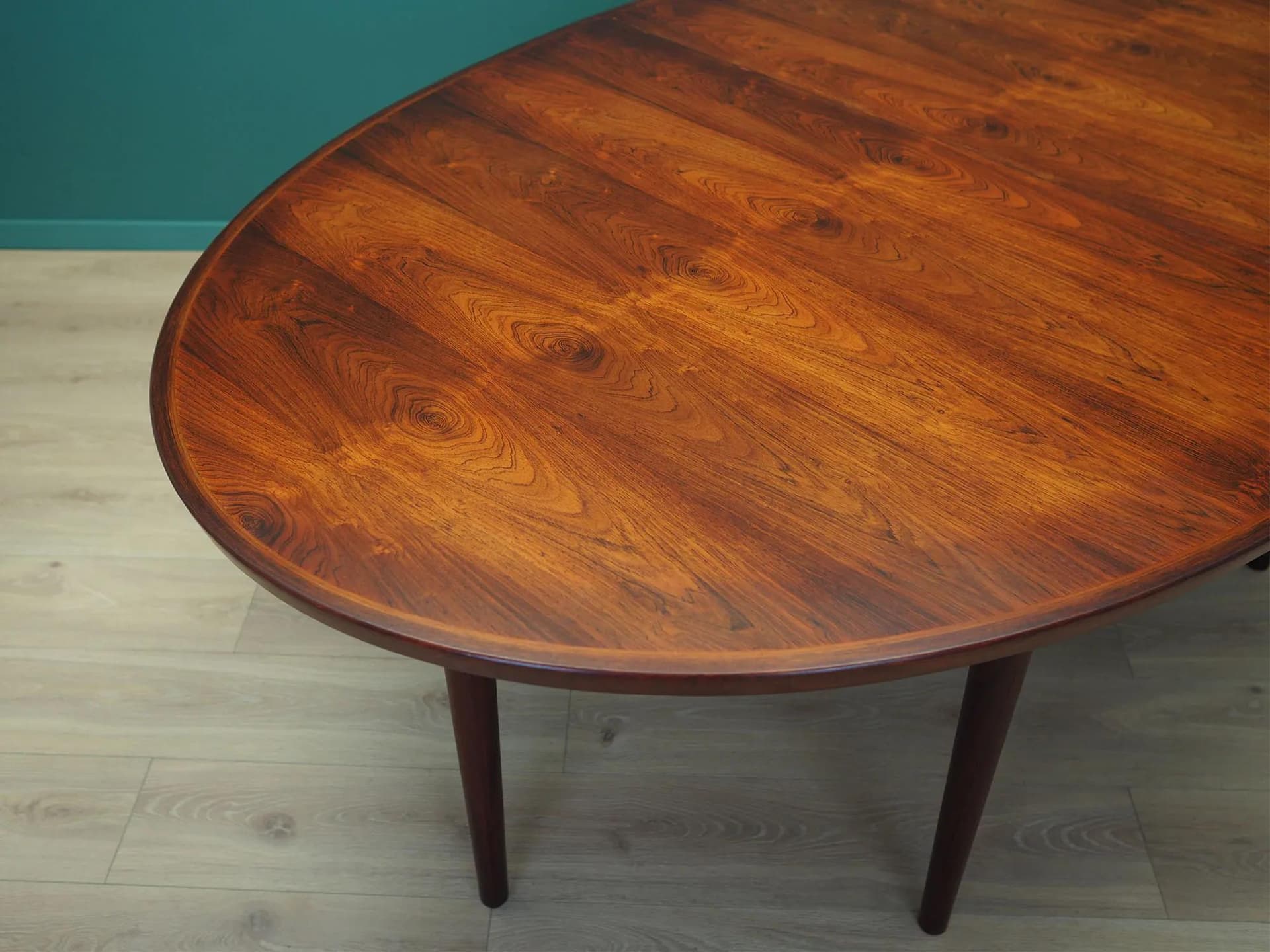 Oval table, brown rosewood, by A. Vodder, Sibast, Denmark, 1950s. - 44389