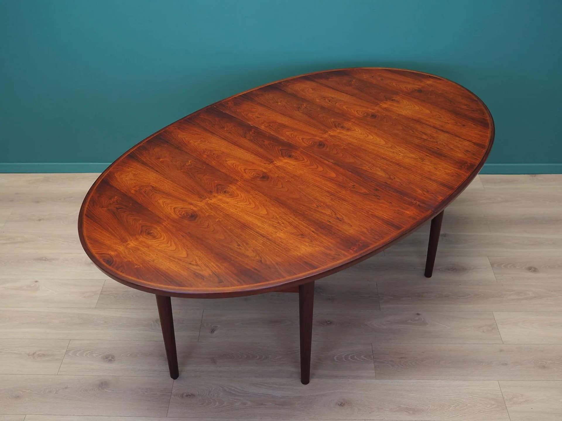 Oval table, brown rosewood, by A. Vodder, Sibast, Denmark, 1950s. - 44387