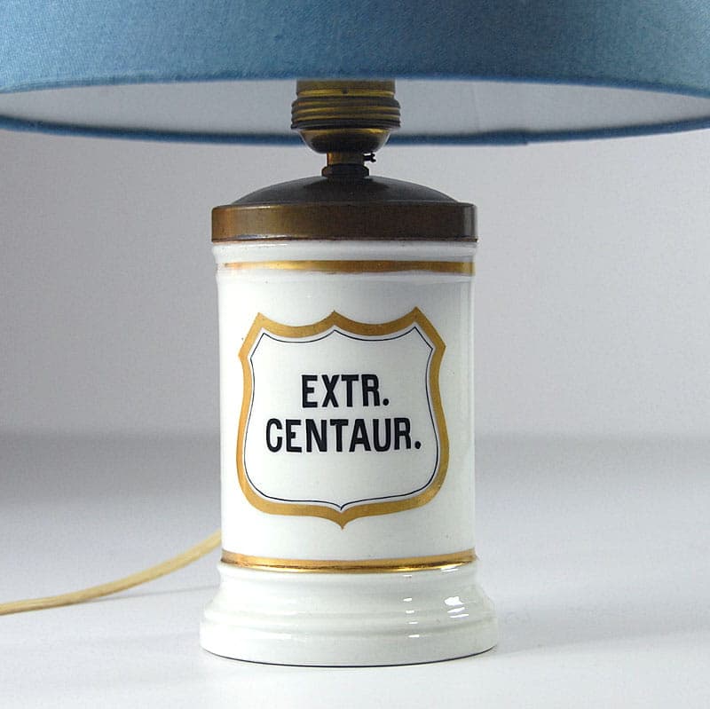 Table lamp, white porcelain, France, 1950s. - 44040