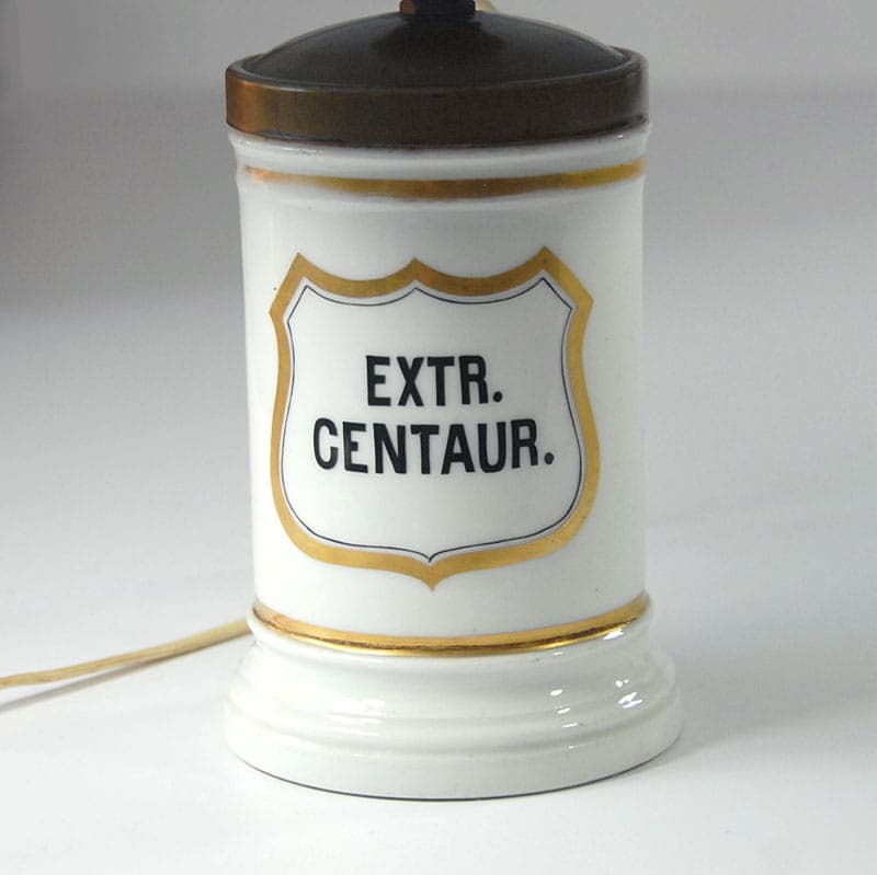 Table lamp, white porcelain, France, 1950s. - 44041