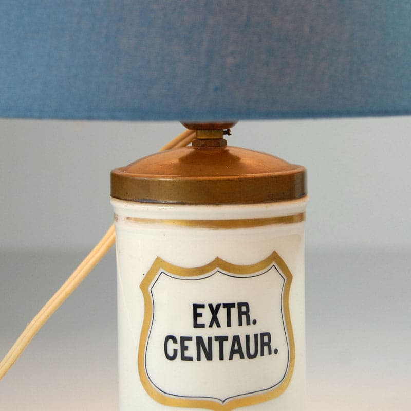 Table lamp, white porcelain, France, 1950s. - 44037