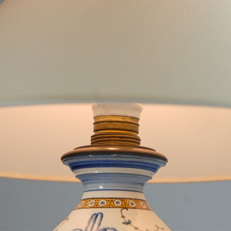 Table Lamp Gien, ivory white, ceramics, France, 19th c. - 44033