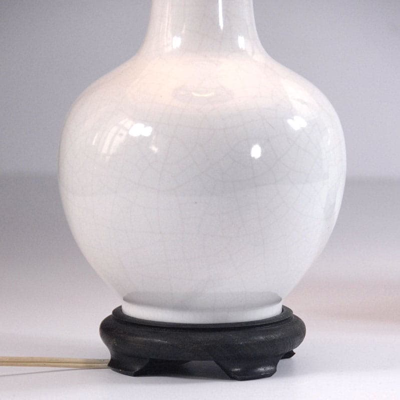 Pair of table lamps, white ceramic, Italy, 1970s. - 44024