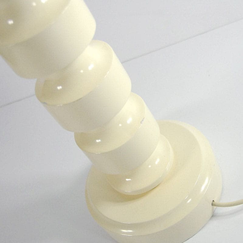 Table lamp, ivory white wood, Germany, 1970s. - 44014