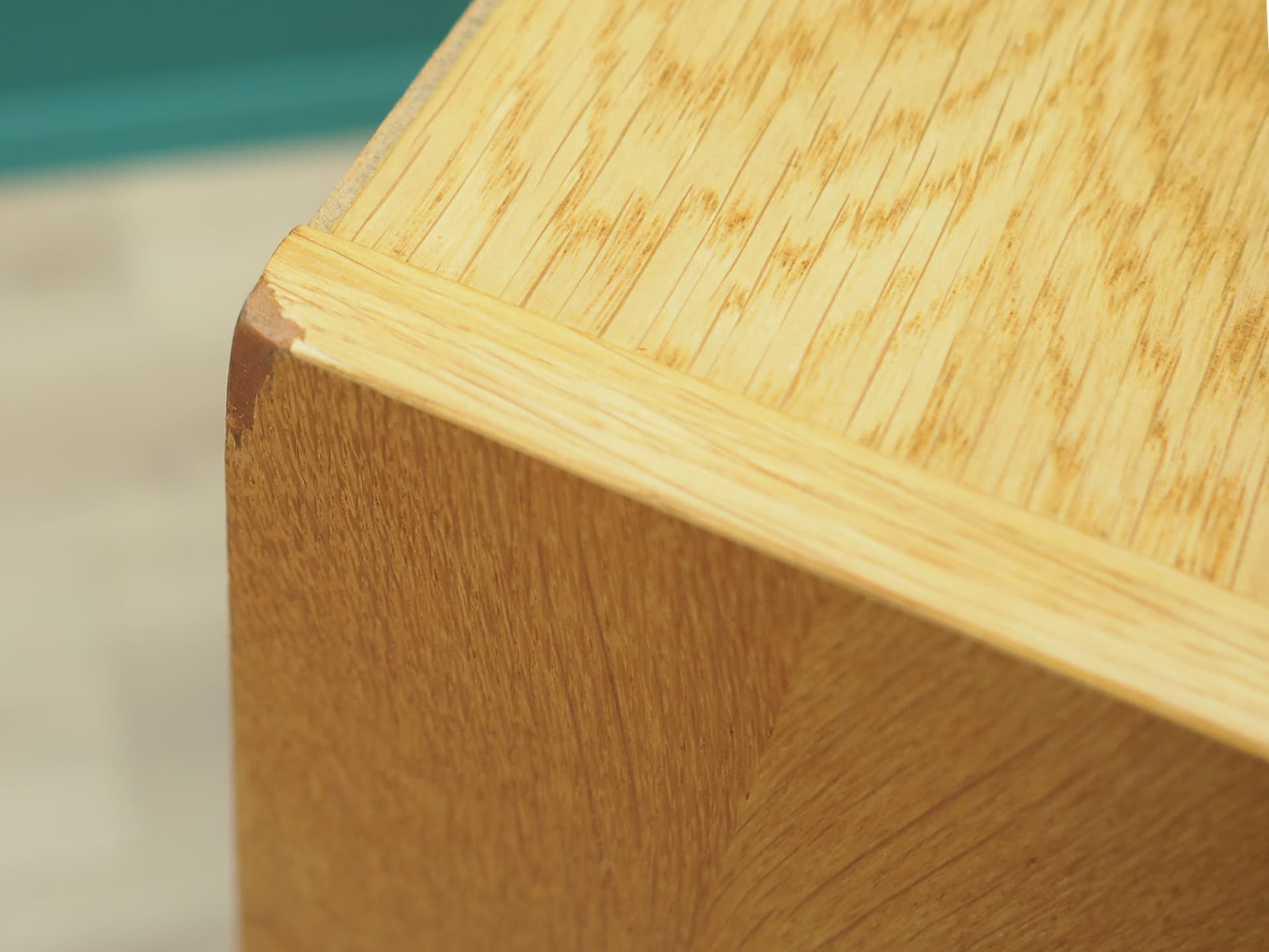 Bookshelf, brown ash, black wood legs, Domino Møbler, Denmark, 1970s. - 50498